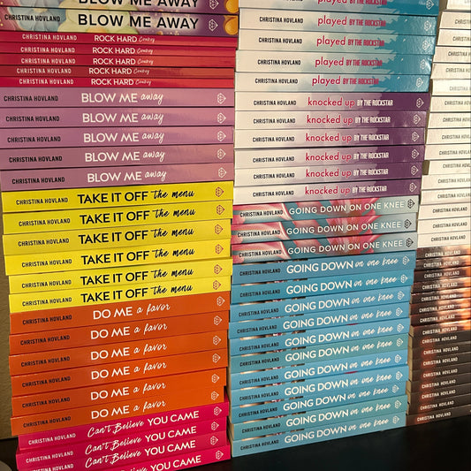 Stack of Christina Hovland Books