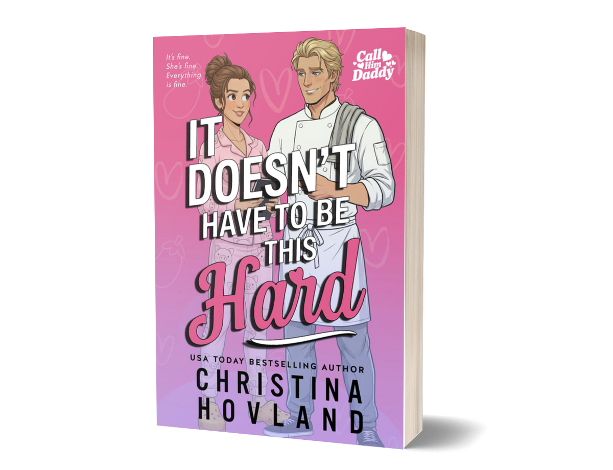 It Doesn't Have to Be This Hard paperback 3D mockup by Christina Hovland
