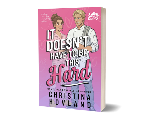 It Doesn't Have to Be This Hard paperback 3D mockup by Christina Hovland