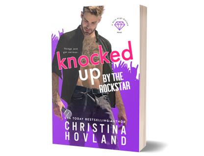 Knocked up by the rockstar paperback original cover