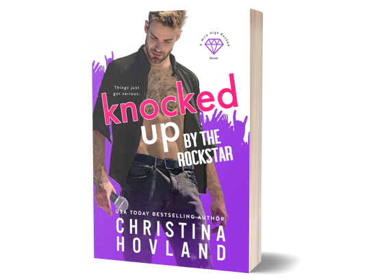 Knocked up by the rockstar paperback original cover