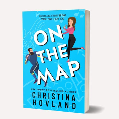 Book cover of 'On the Map' by Christina Hovland on a light gray background