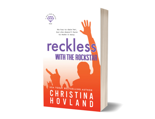 Reckless with the Rockstar discreet cover paperback 3D mockup by Christina Hovland