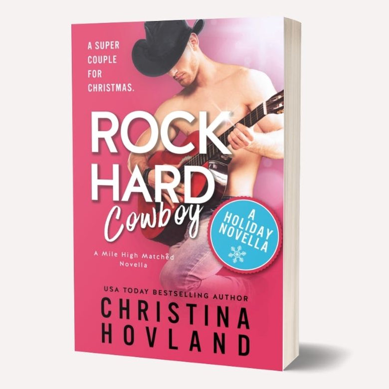 Book cover of 'Rock Hard Cowboy' by Christina Hovland on a white background