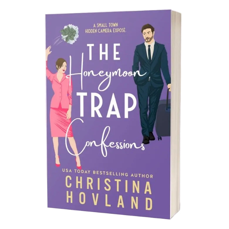 Book cover of 'The Honeymoon Trap Confessions' by Christina Hovland on a white background