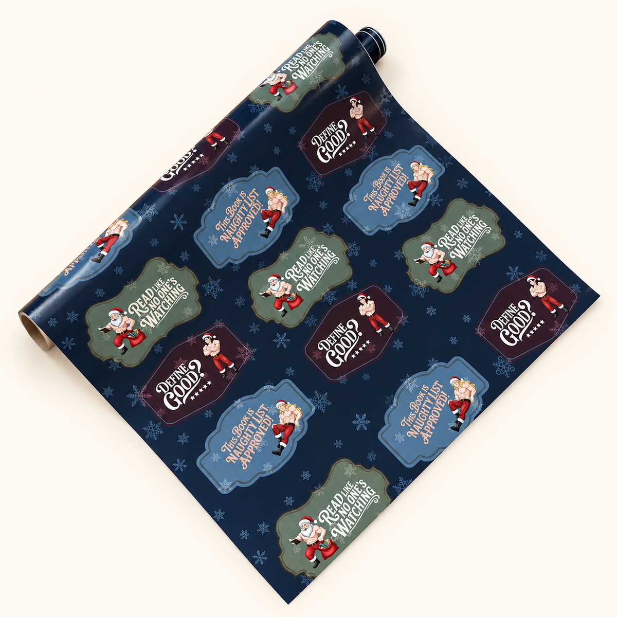 Naughty List Wrapping Paper for Book Lovers | Spicy BookTok Gift Wrap
