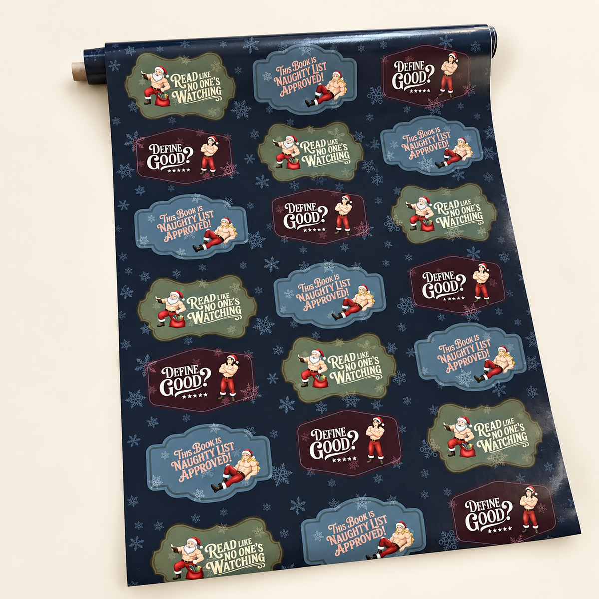 Naughty List Wrapping Paper for Book Lovers | Spicy BookTok Gift Wrap