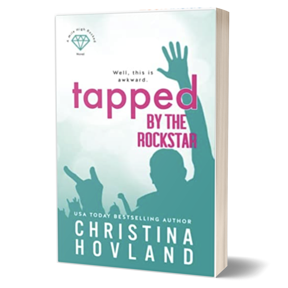 Book cover of 'Tapped by the Rockstar' by Christina Hovland on a white background