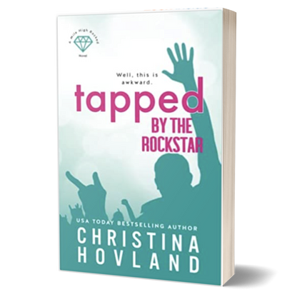 Book cover of 'Tapped by the Rockstar' by Christina Hovland on a white background